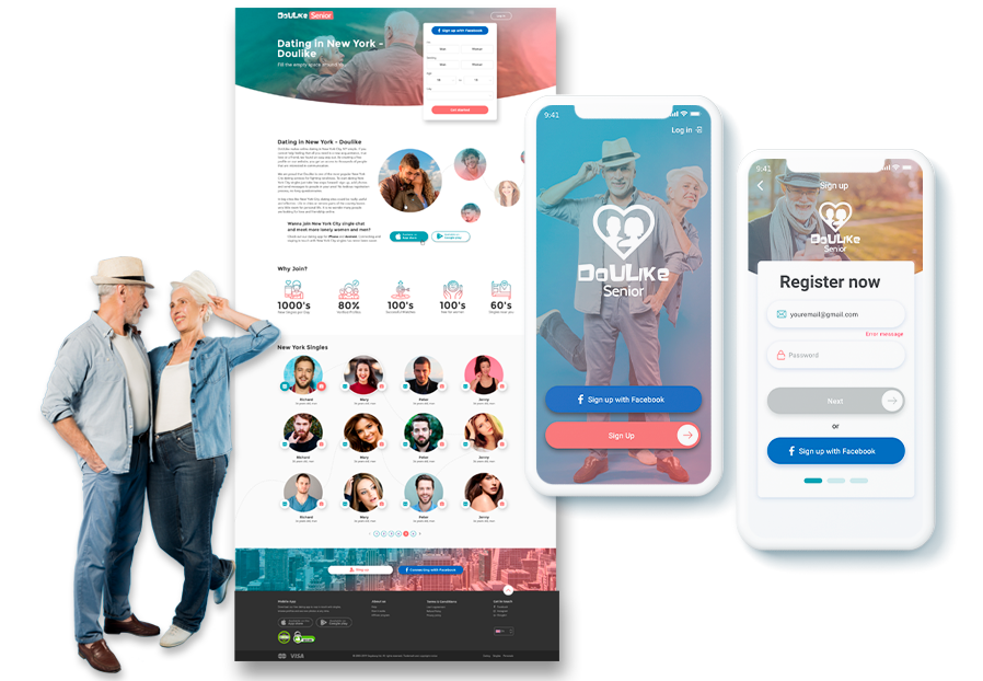 Lulumen Design designers created design of iOS app for dating